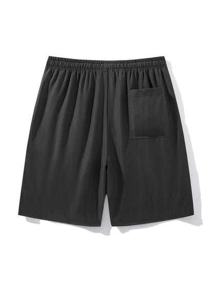 Short de sport homme multi-poches à fermeture éclair, style décontracté pour activités sportives et plein air
