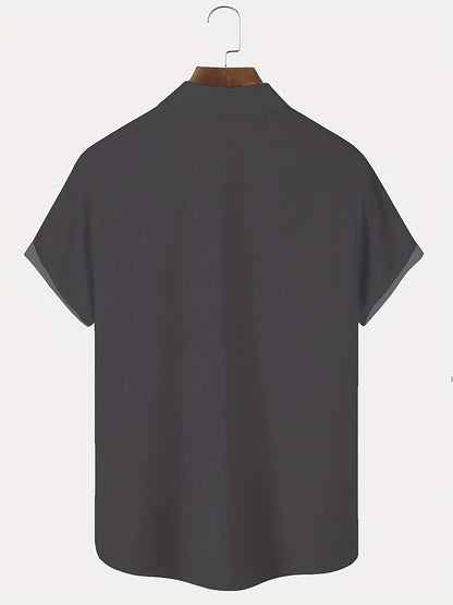 Chemise homme vintage humoristique manches courtes – Style superviseur « Shit Show », décontractée, été