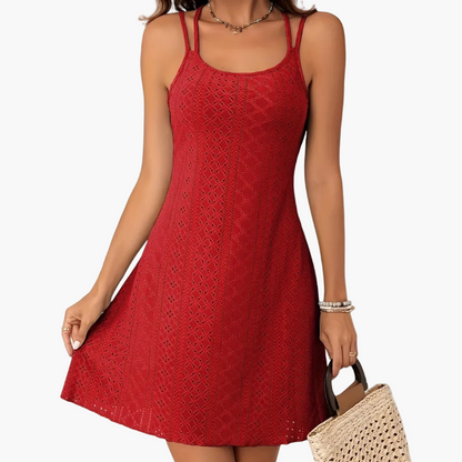 Robe d'été élégante pour femme à bretelles, style bohème chic, idéale pour les sorties et vacances