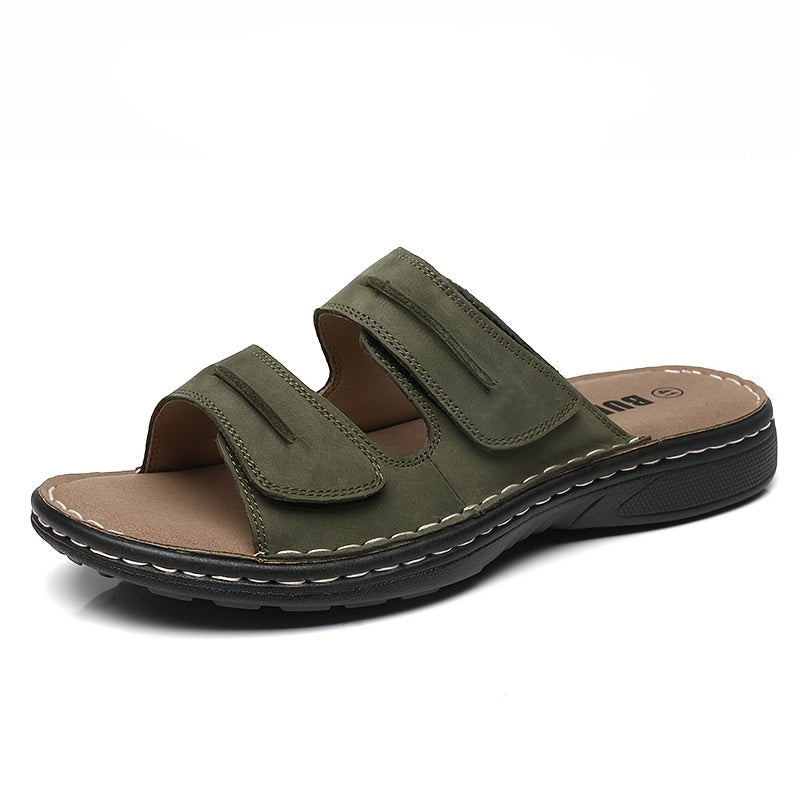 Sandales confort pour homme à enfiler, style décontracté, idéales pour tous les jours