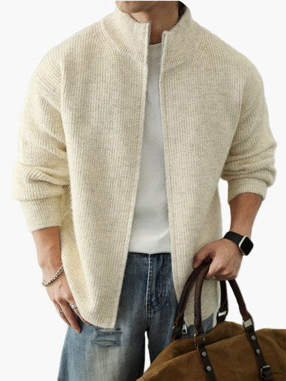 Gilet con zip e collo alto stile casual da uomo – ideale per tutte le stagioni