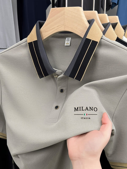 Polo homme élégant style italien MILANO pour look casual chic