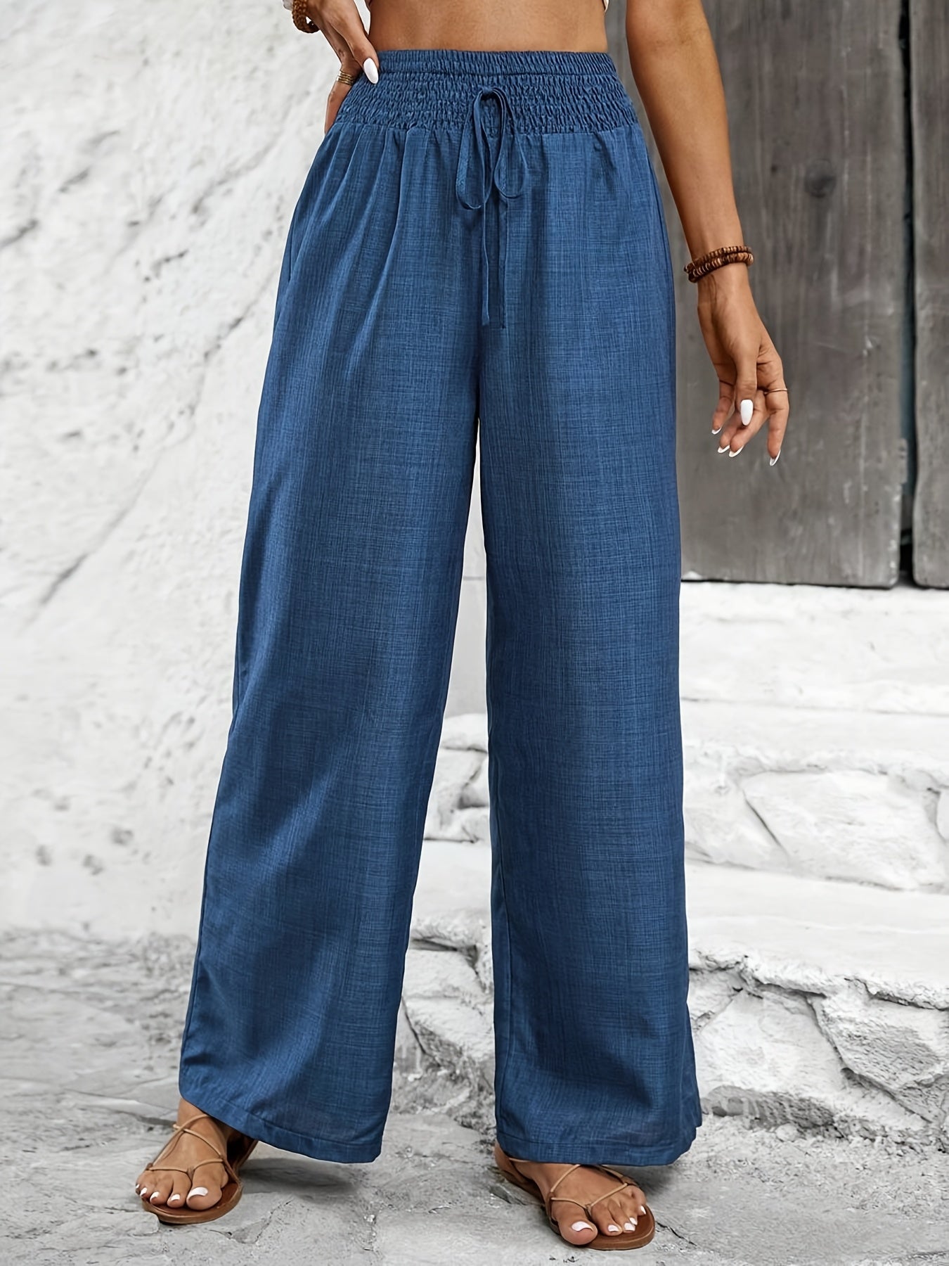 Pantalón ancho para mujer estilo casual elegante para salidas y ocio