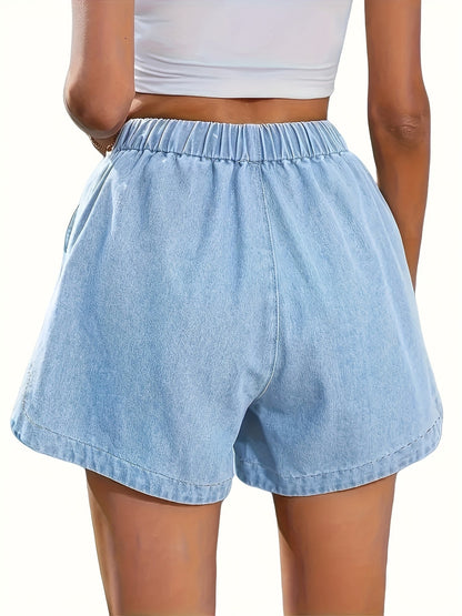 Lässige Damen-Shorts mit elastischem Bund, urbaner Stil für den Sommer