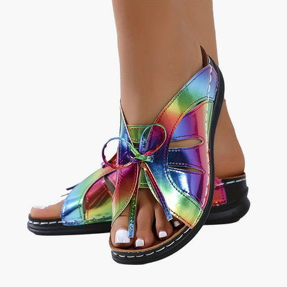 Sandales décontractées à plateforme pour femme – Style estival confortable à enfiler, bout ouvert