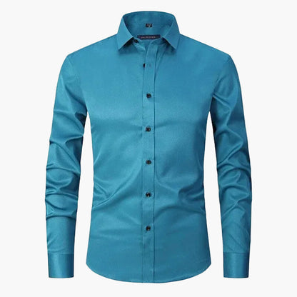 Chemise Slim Fit Homme Élégante Business & Casual – Manches Longues, Style Moderne