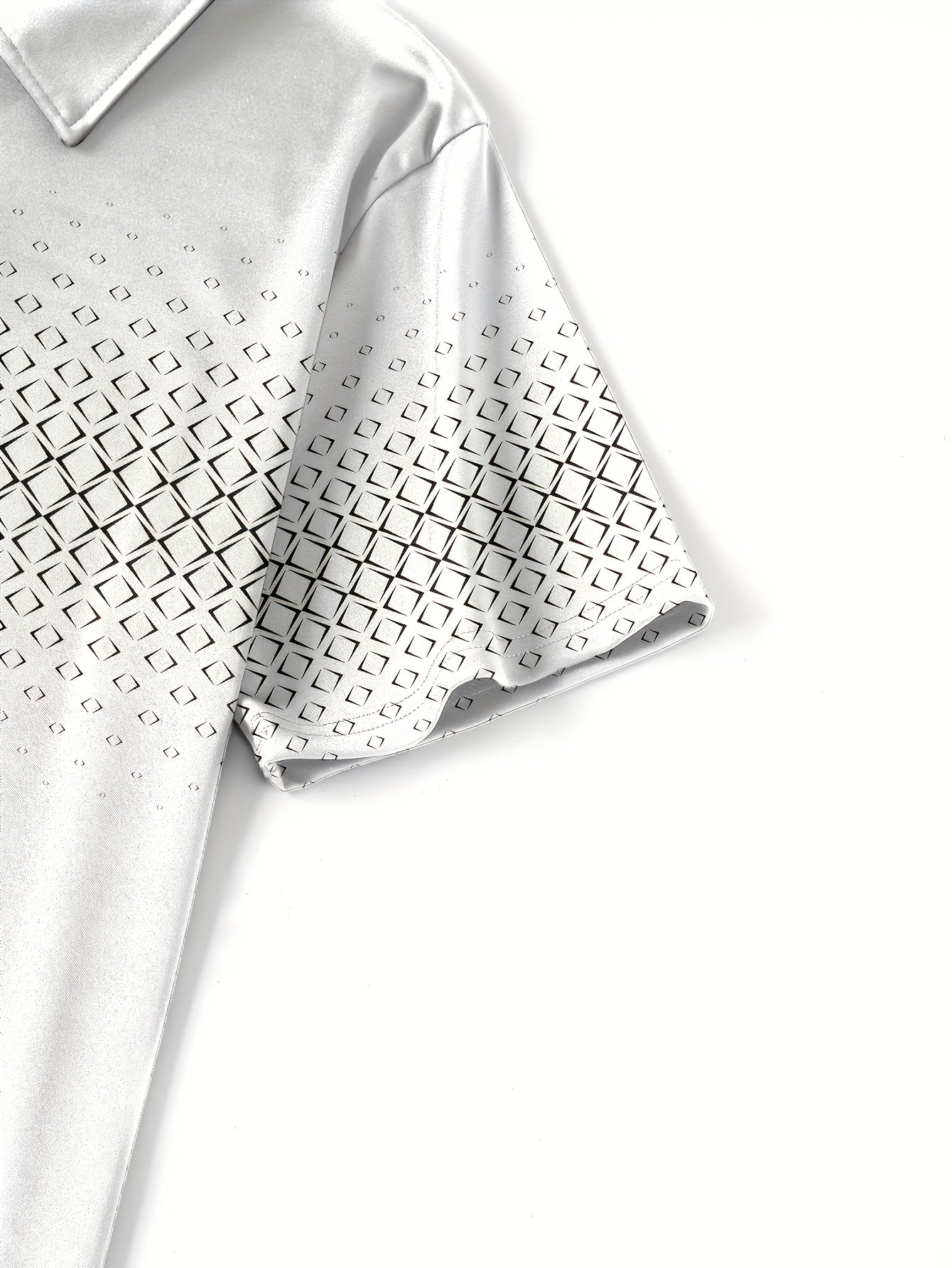 Polo Uomo Moda Casual con Motivo Geometrico per l'Estate