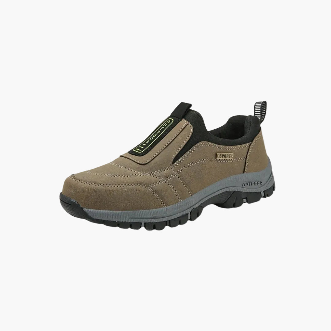Slip-on herregangsko i outdoor-stil til vandring og fritid
