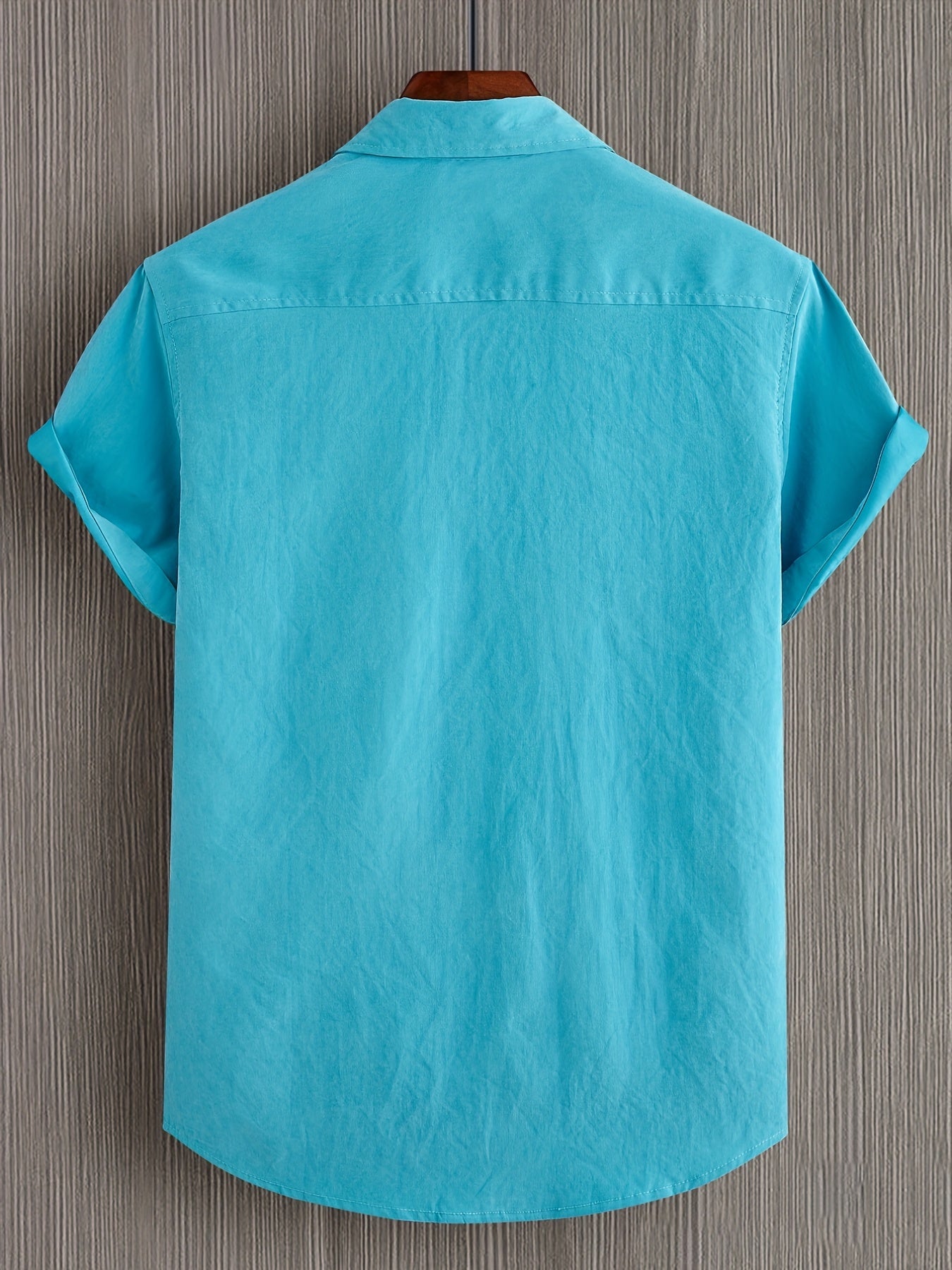 Camisa casual para hombre de manga corta estilo urbano elegancia veraniega