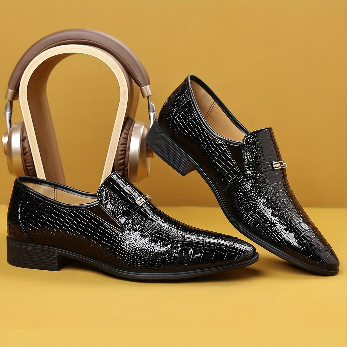 Elegante Mokassins für Herren im Krokodil-Look – urbane Eleganz und täglicher Komfort