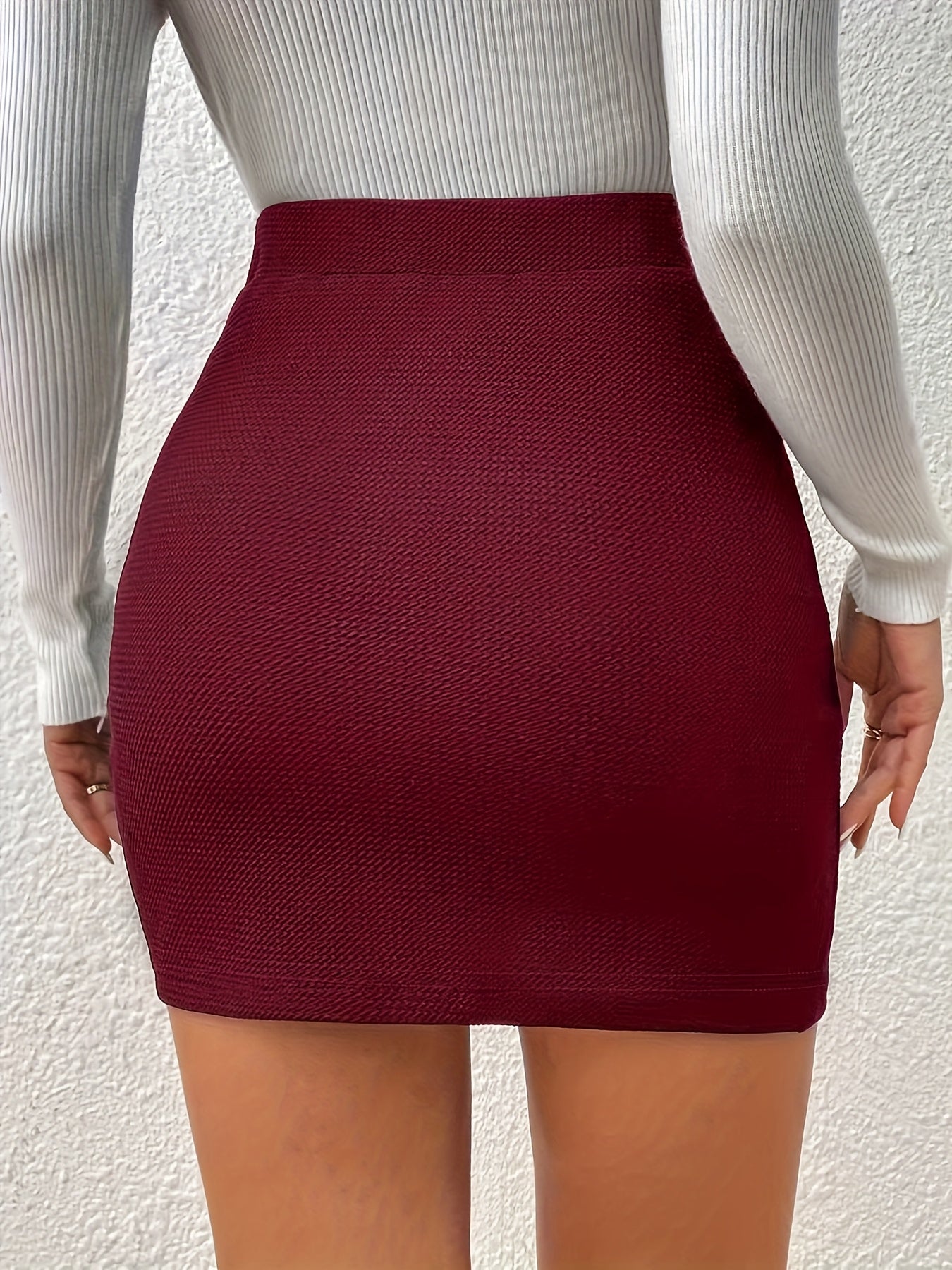 Elegant wrap skirt for women, chic evening style