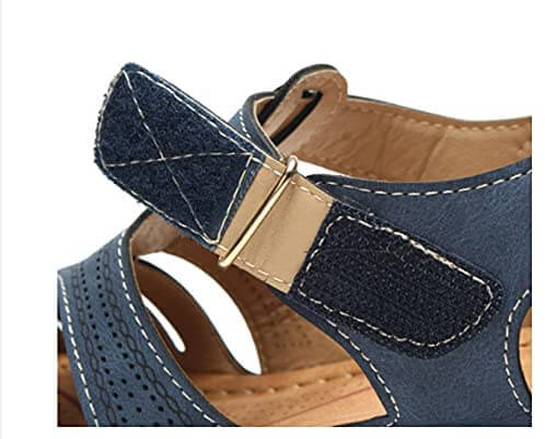 Sandales à enfiler confort compensées pour femmes – Style chic et usage quotidien
