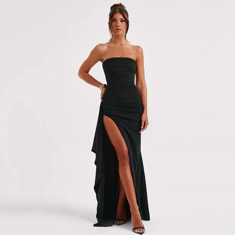 Juliet – Robe de soirée fendue sans bretelles