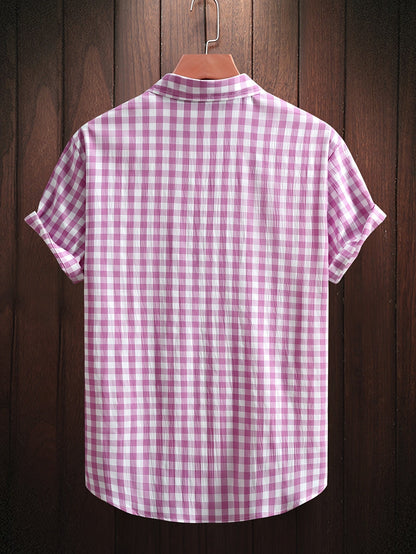 Chemise Décontractée à Carreaux pour Homme Style Urbain Polyvalent