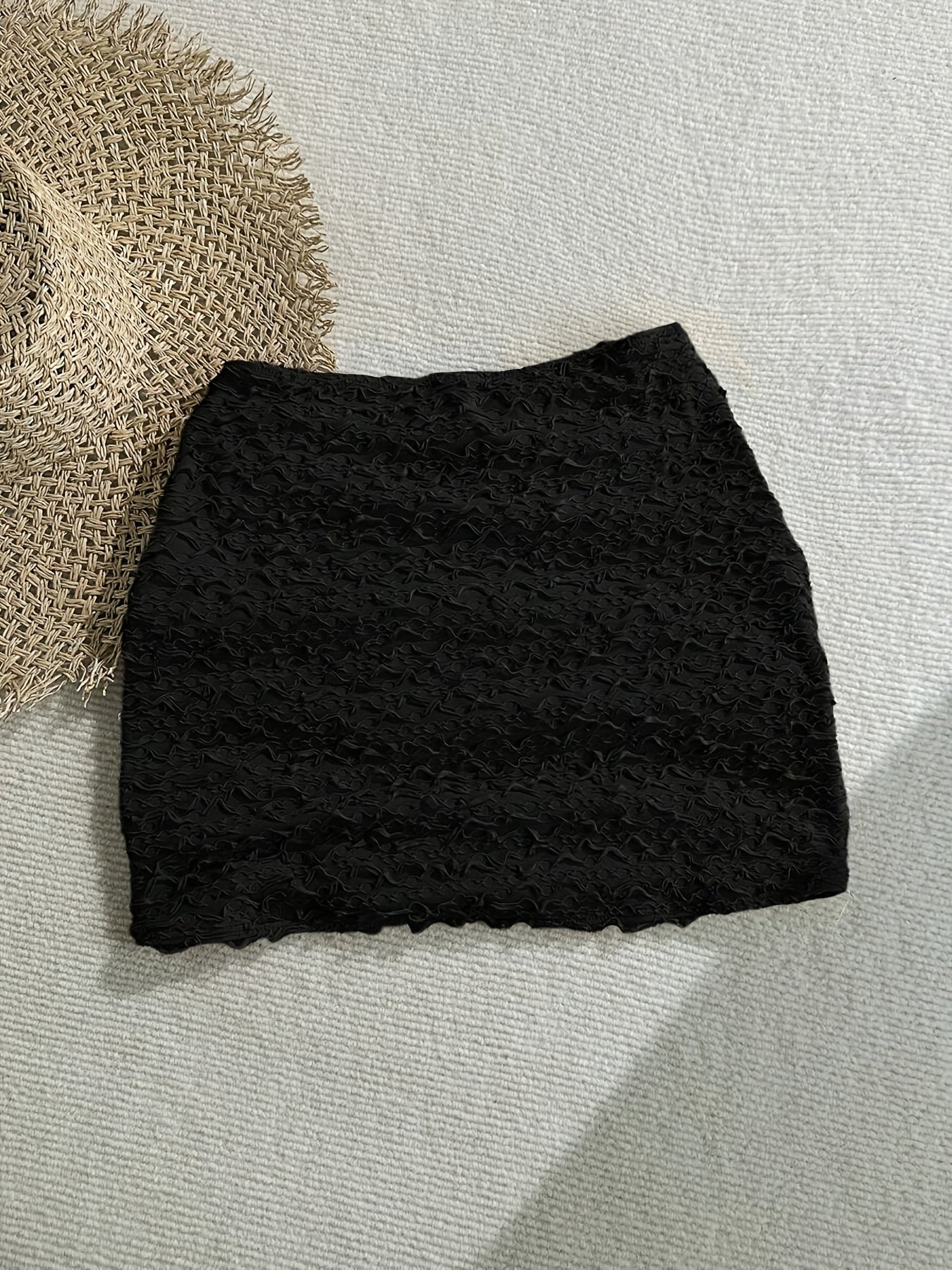 Mini beach skirt with starfish details for women, chic coastal style