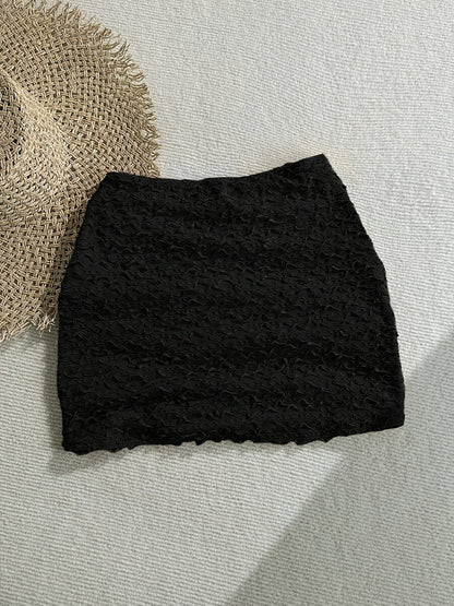 Mini beach skirt with starfish details for women, chic coastal style