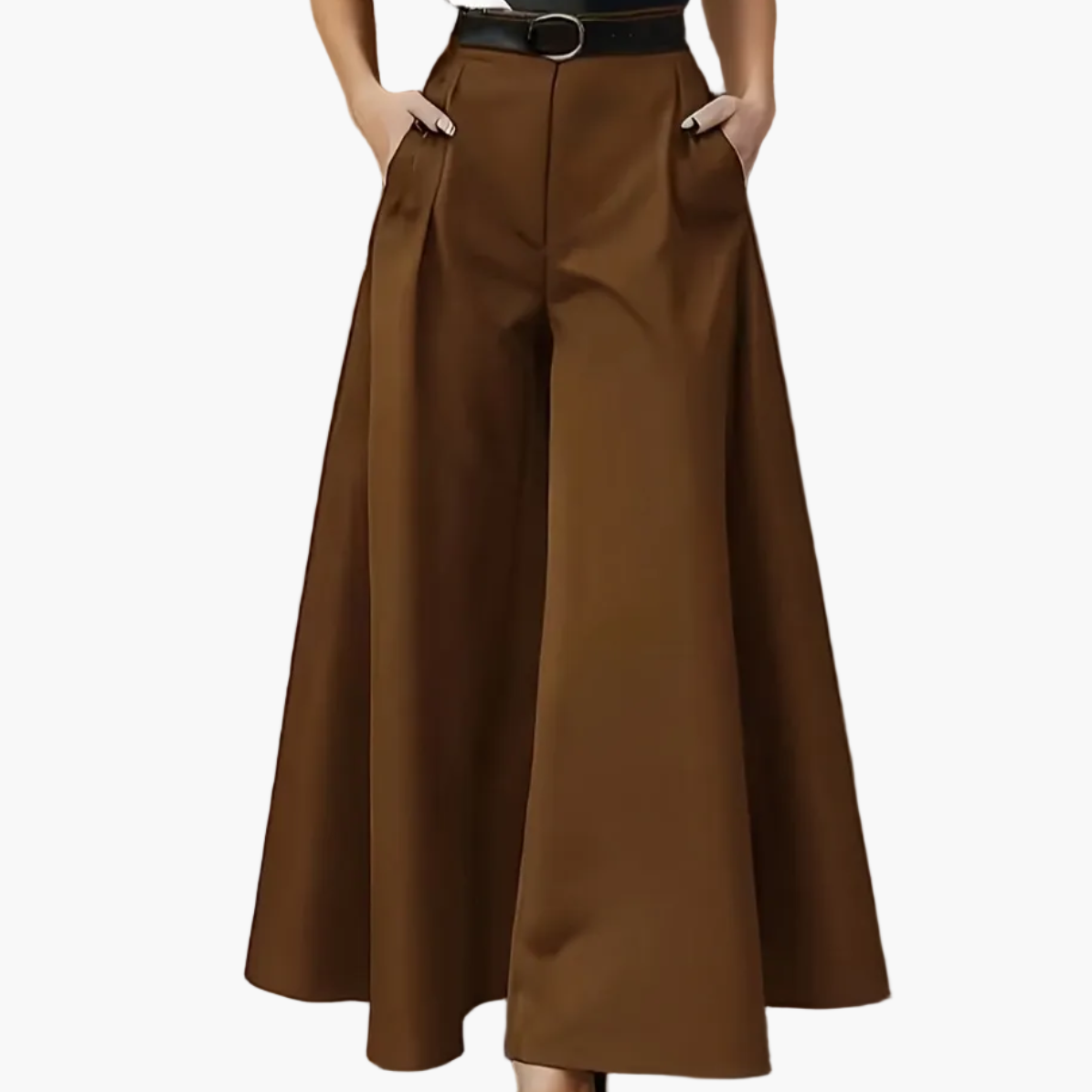 Weite Damenhose im eleganten Stil für formelle und alltägliche Anlässe  