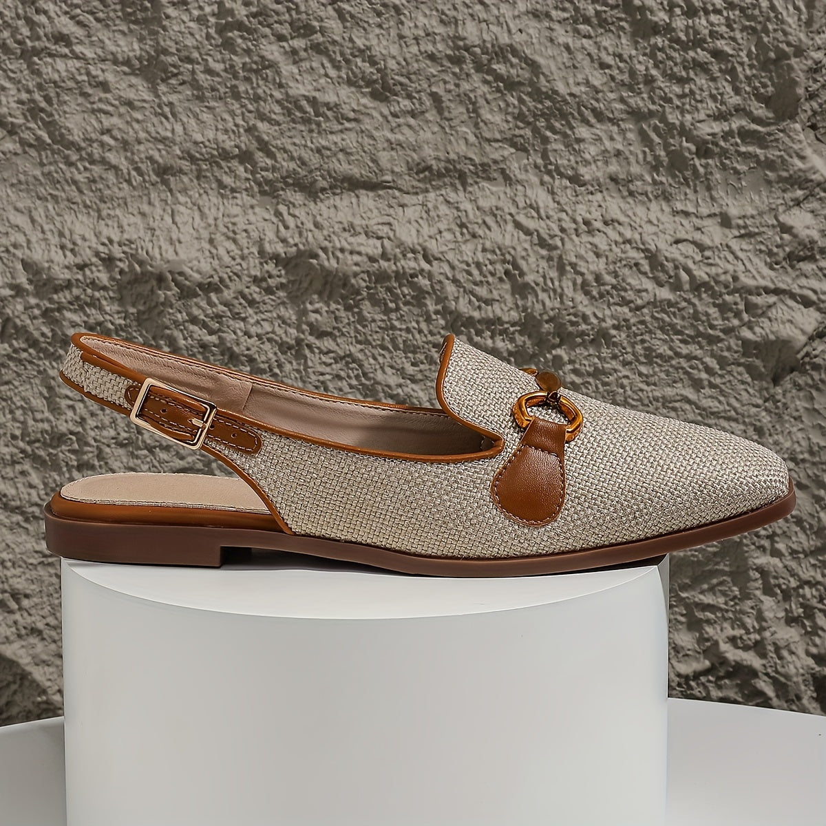 Moccasin slingback dam avslappnad stil för sommaren