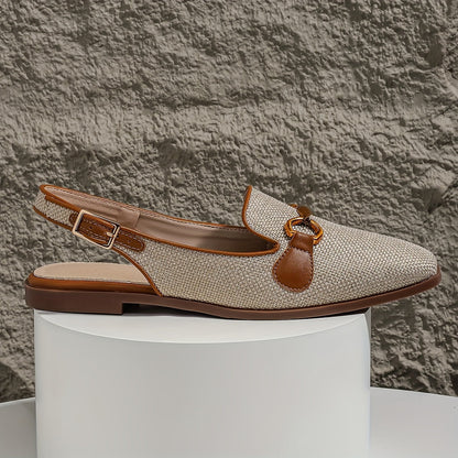 Moccasin slingback dam avslappnad stil för sommaren