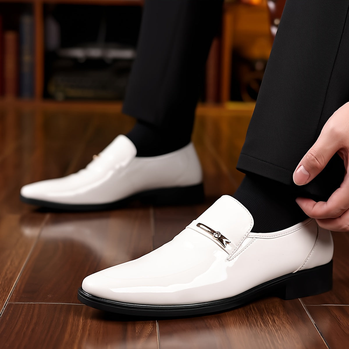Chaussures habillées pour homme style mocassin à enfiler – Élégance formelle et confort quotidien