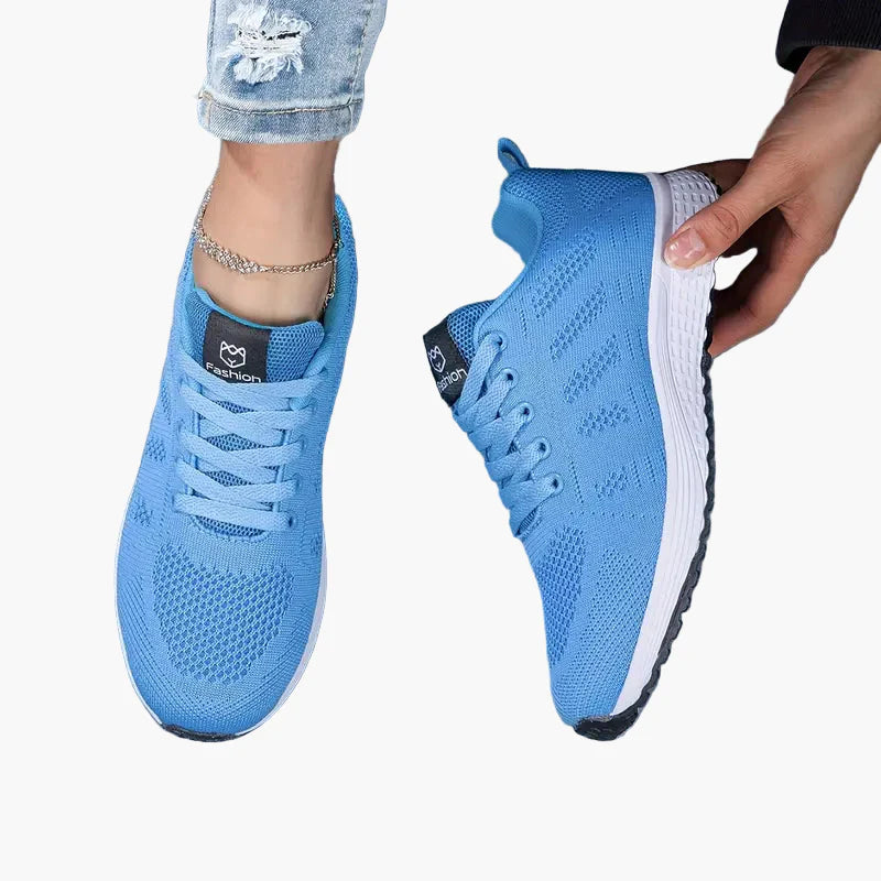Damesports-sneakers med komfort til gåture og fitness i afslappet stil