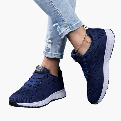 Damesports-sneakers med komfort til gåture og fitness i afslappet stil