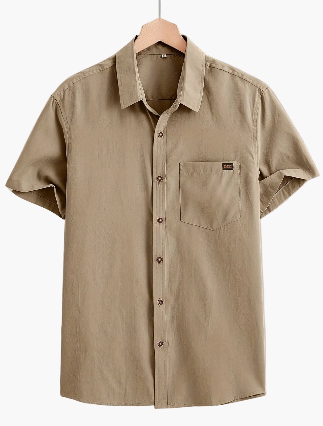 Camisa casual para hombre de manga corta estilo urbano elegancia veraniega