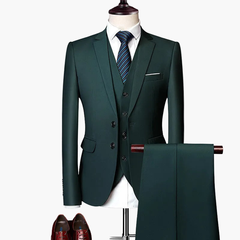 Costume Homme 3 Pièces Coupe Moderne pour Mariage et Affaires