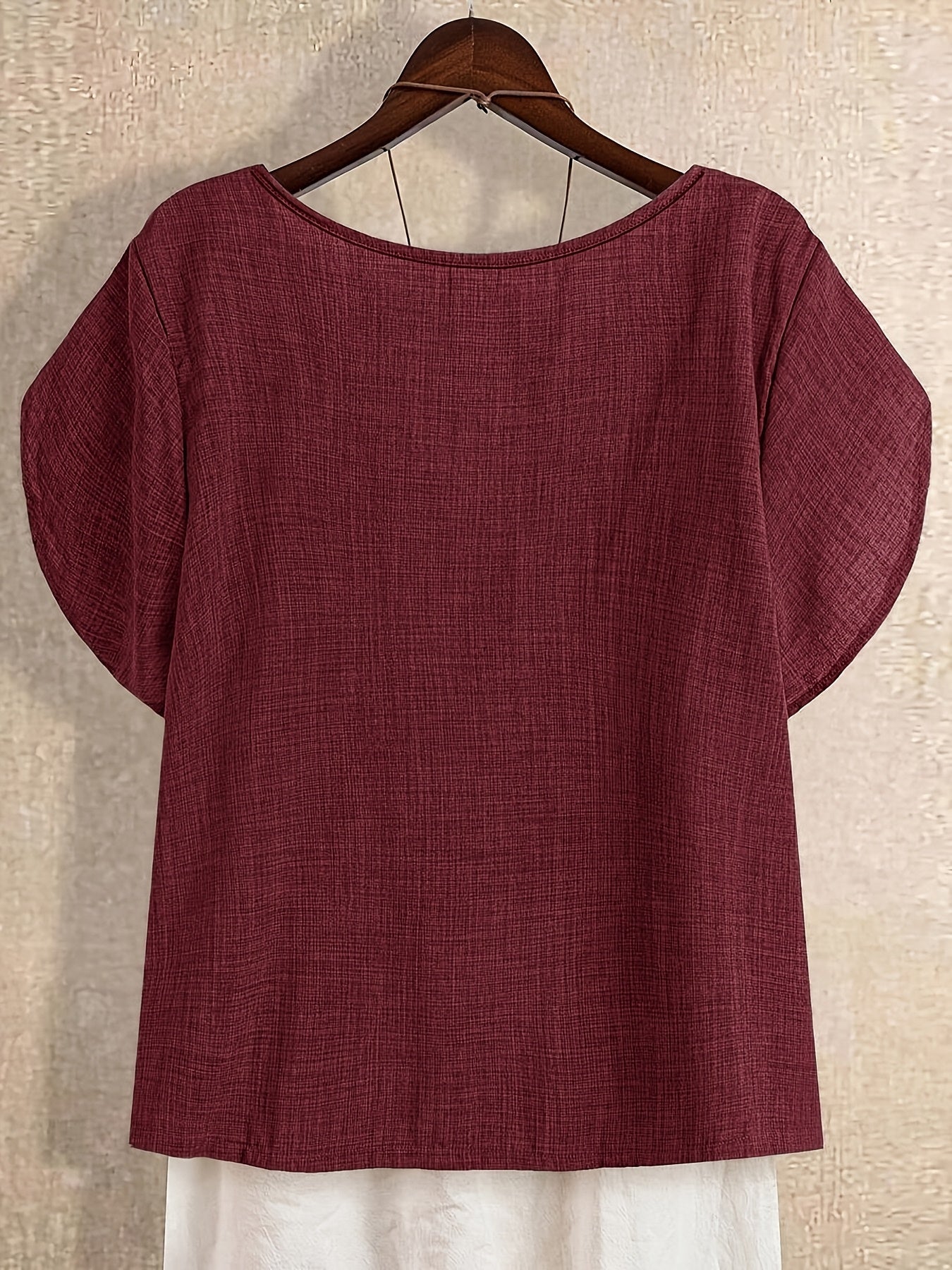 Blouse Tunique Femme Style Asymétrique Décontracté Élégant
