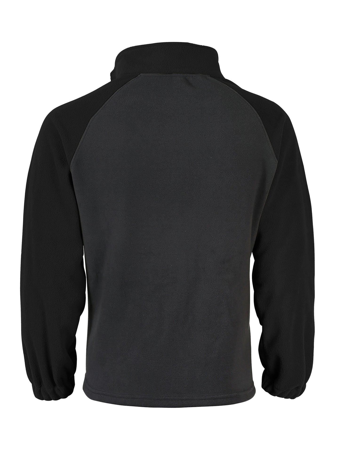 Polaire Homme Bicolore Col Montant avec Fermeture Éclair et Manches Raglan