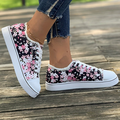 Baskets décontractées femme style floral tendance pour usage quotidien