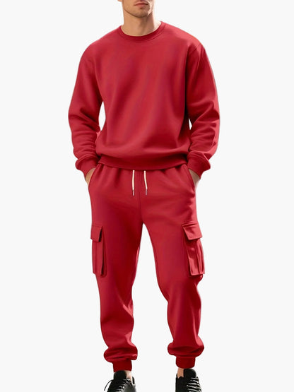Ensemble de survêtement décontracté pour homme style cargo – Idéal sport et détente