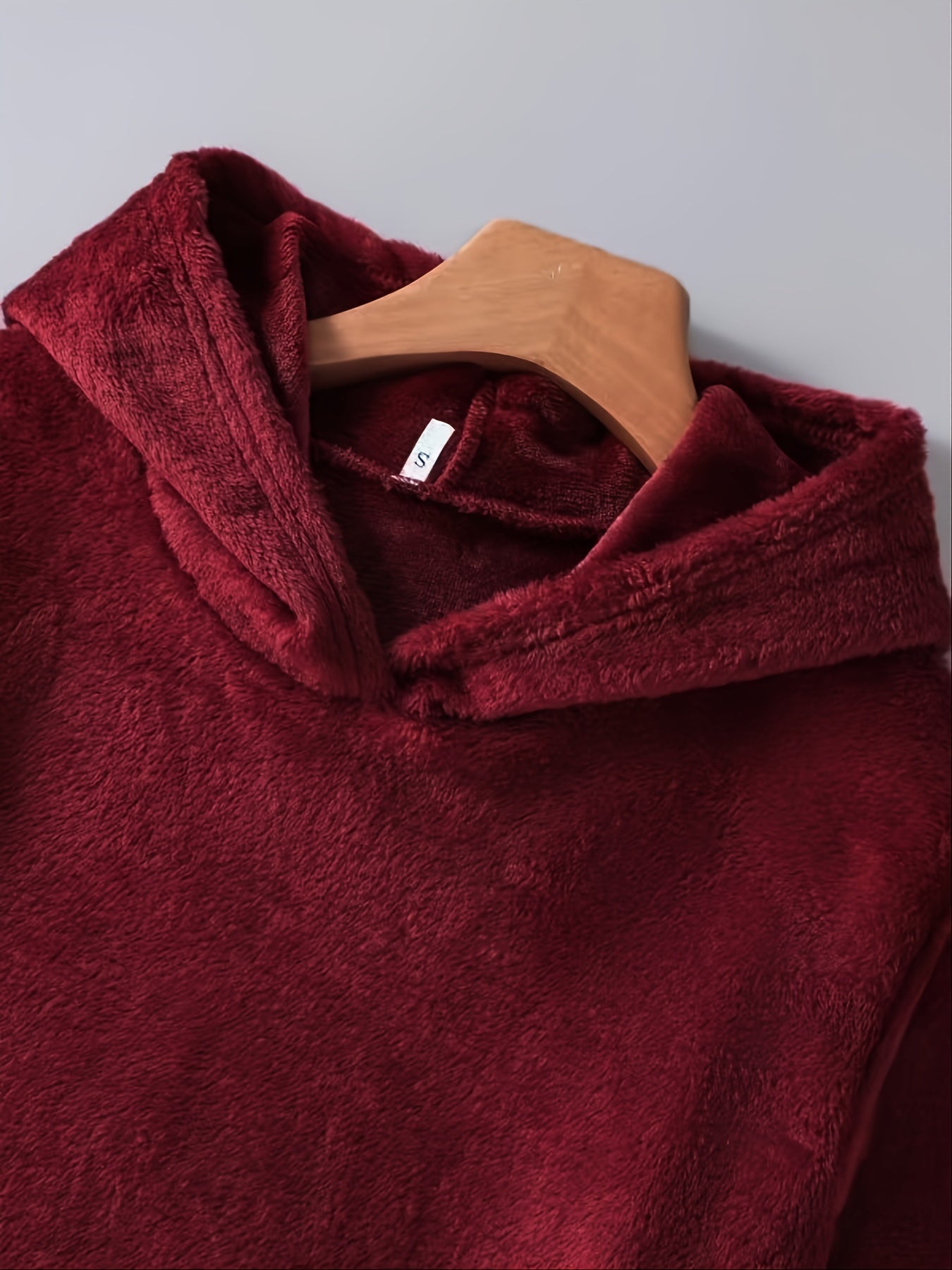 Pull à Capuche Teddy Femme Motif Chat "Fluff You" Rouge Bordeaux avec Oreilles