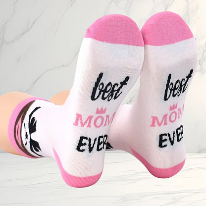 Women's novelty socks - Best Mom in the World - Original Mother's Day gift