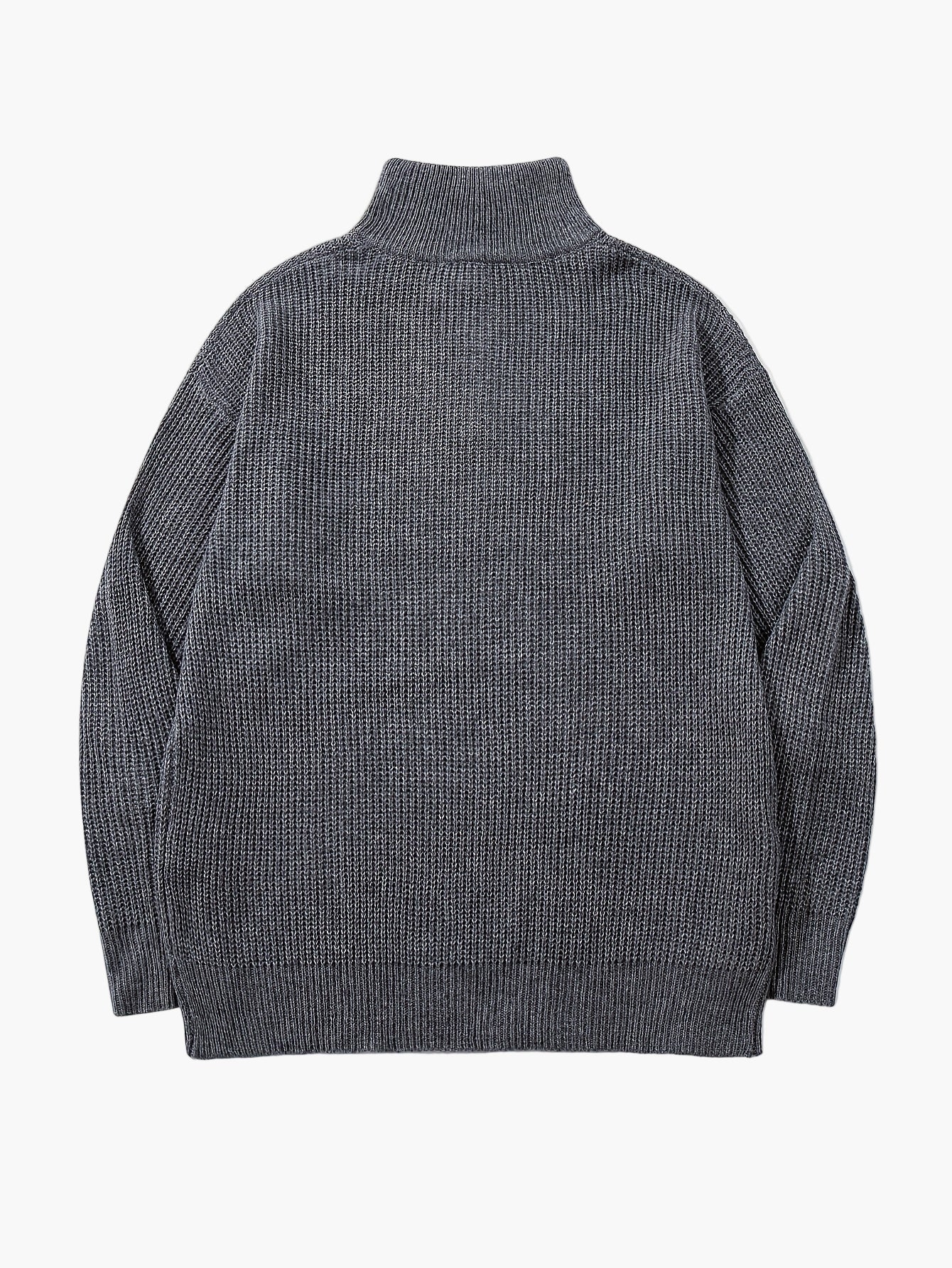 Men's casual style high collar zip-up sweater - Ideal for spring and autumn