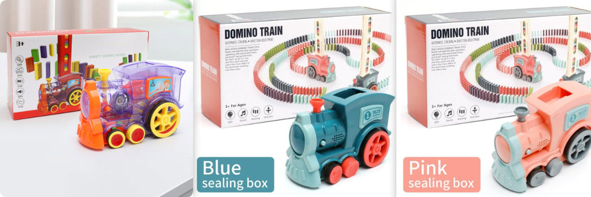 Automatisches Domino-Zugspielzeug für Kinder – Förderung von Fantasie und Koordination