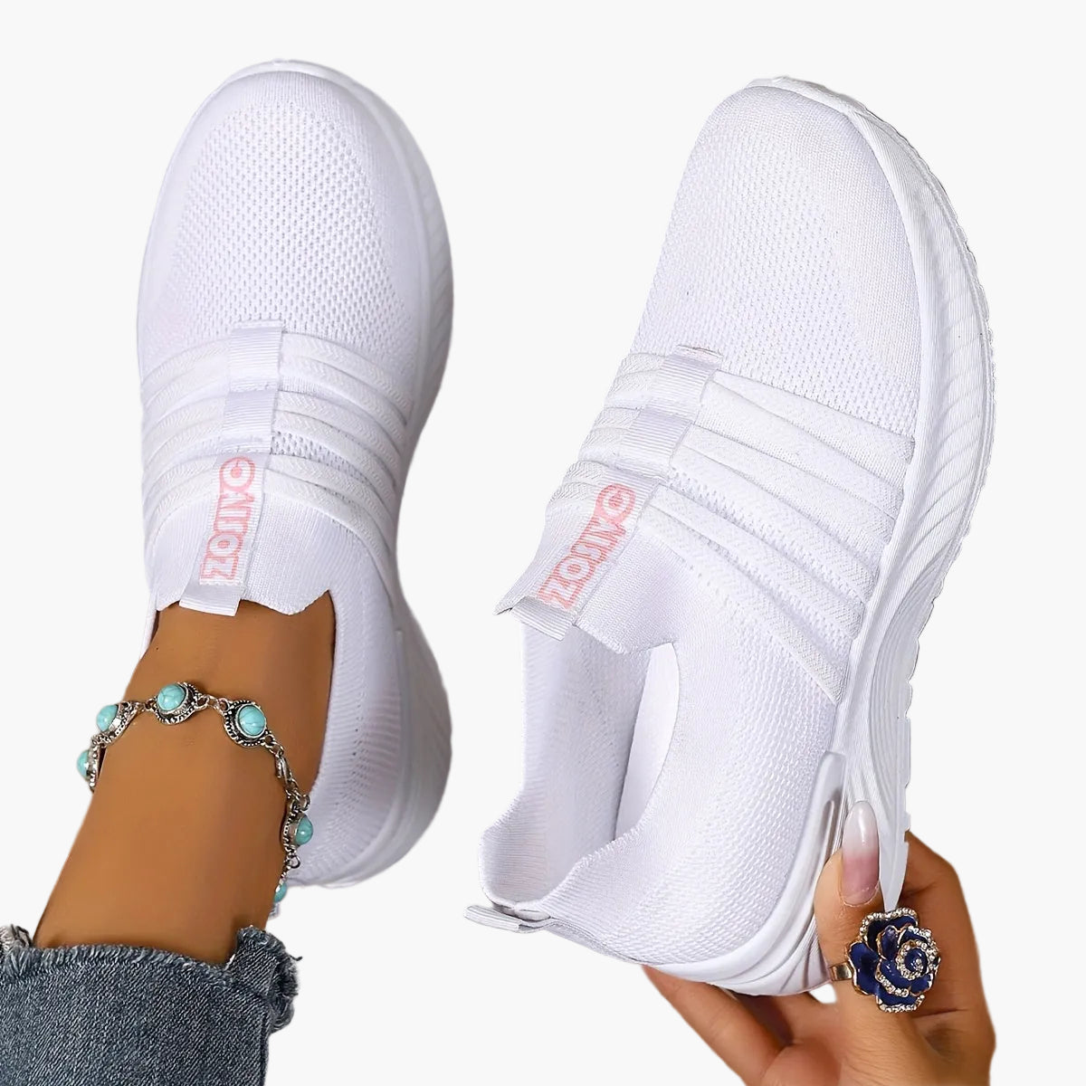 Zapatillas Slip-On Casual para Mujer Estilo Deportivo Urbano