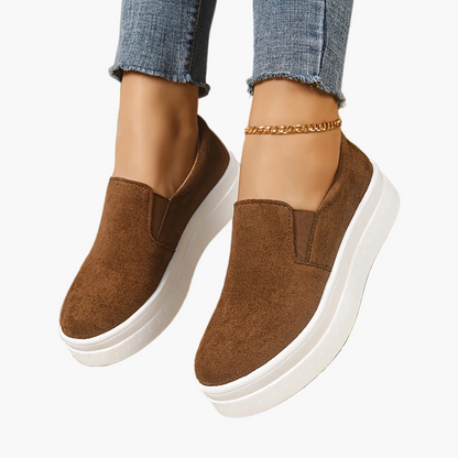Chaussures femme slip-on plateforme style décontracté élégant pour printemps