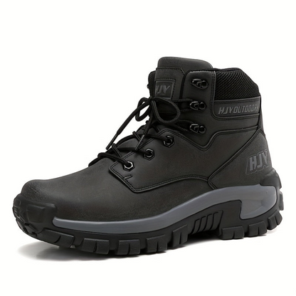 Bottes montantes homme style randonnée, lacets, semelle crantée, plusieurs coloris