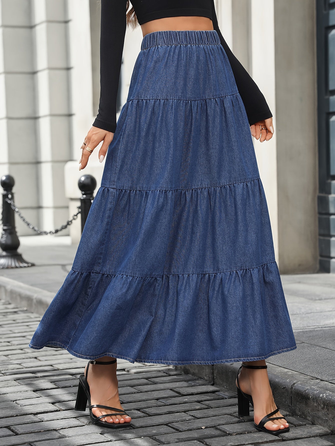 Jupe Longue Femme Élégante Style Bohème pour Printemps Été