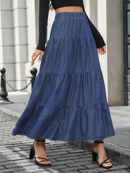 Jupe Longue Femme Élégante Style Bohème pour Printemps Été