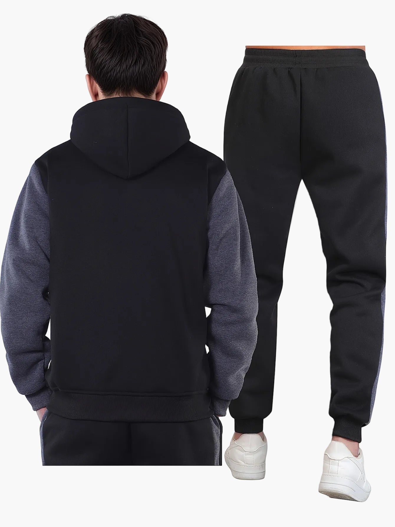 Ensemble Survêtement Homme Décontracté à Capuche pour Loisirs et Sport