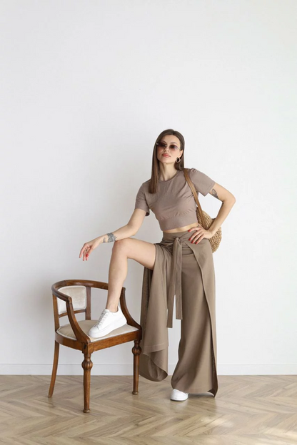 Erika™ - Hoch taillierte Hosen mit weitem Bein