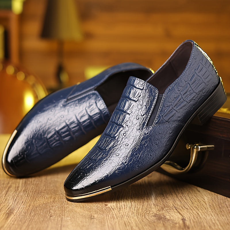 Zapatos de vestir elegantes para hombre tipo mocasín sin cordones – Para negocios y ocasiones formales