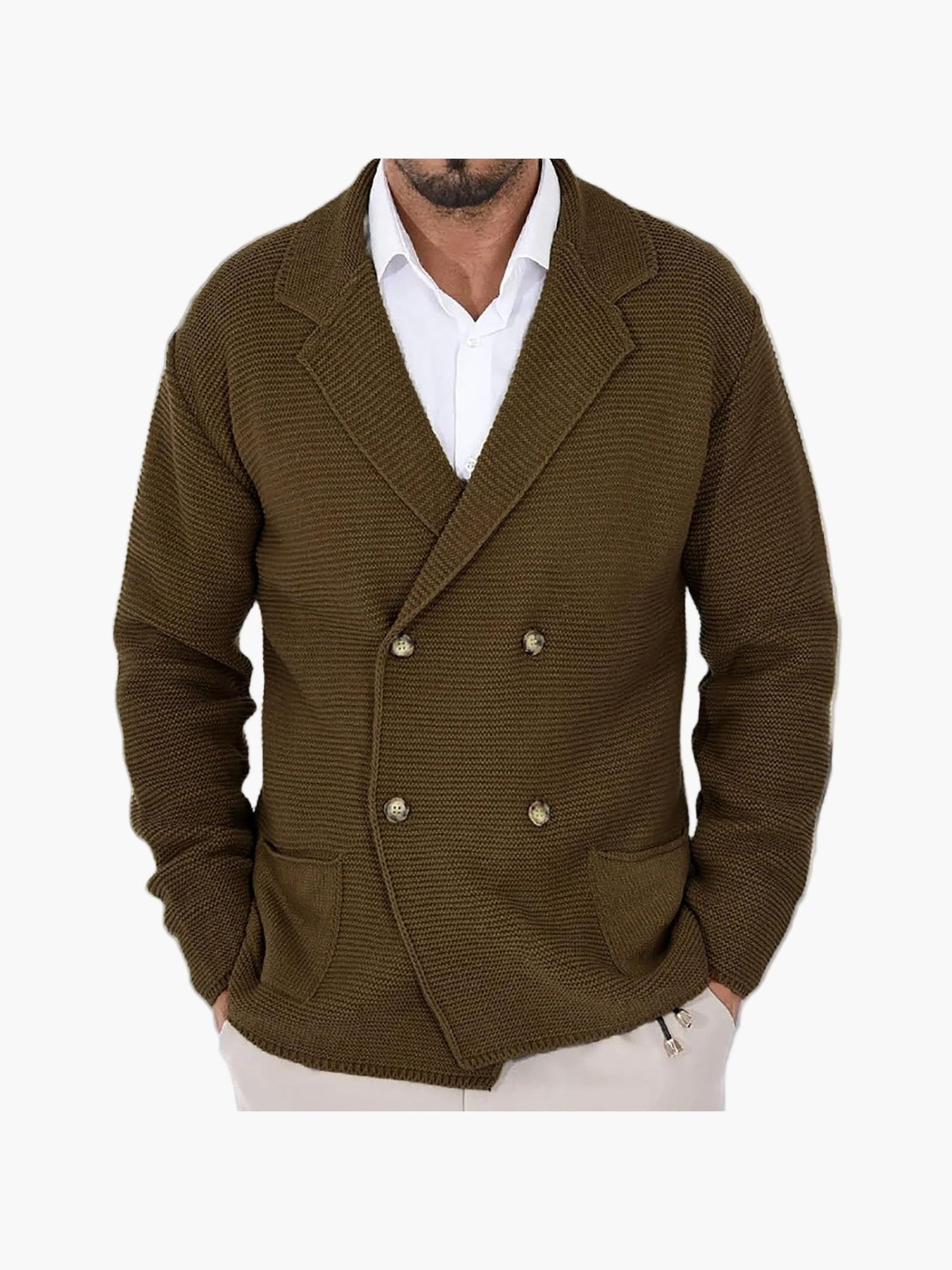 Men's casual double-breasted blazer jacket for all occasions