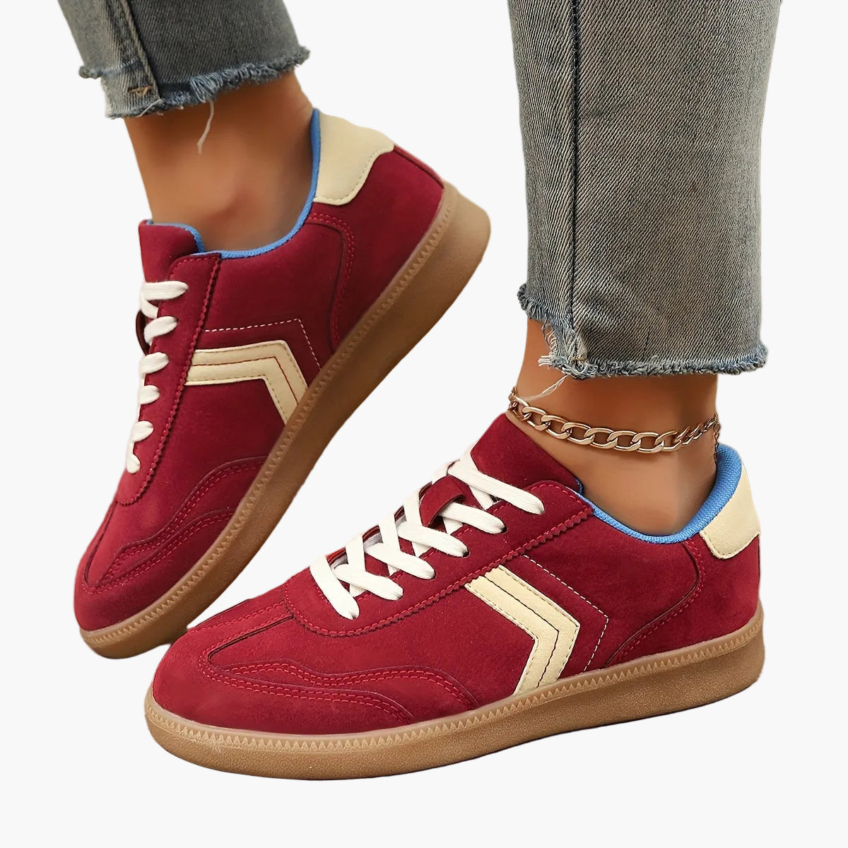 Baskets décontractées pour femme style rétro urbain