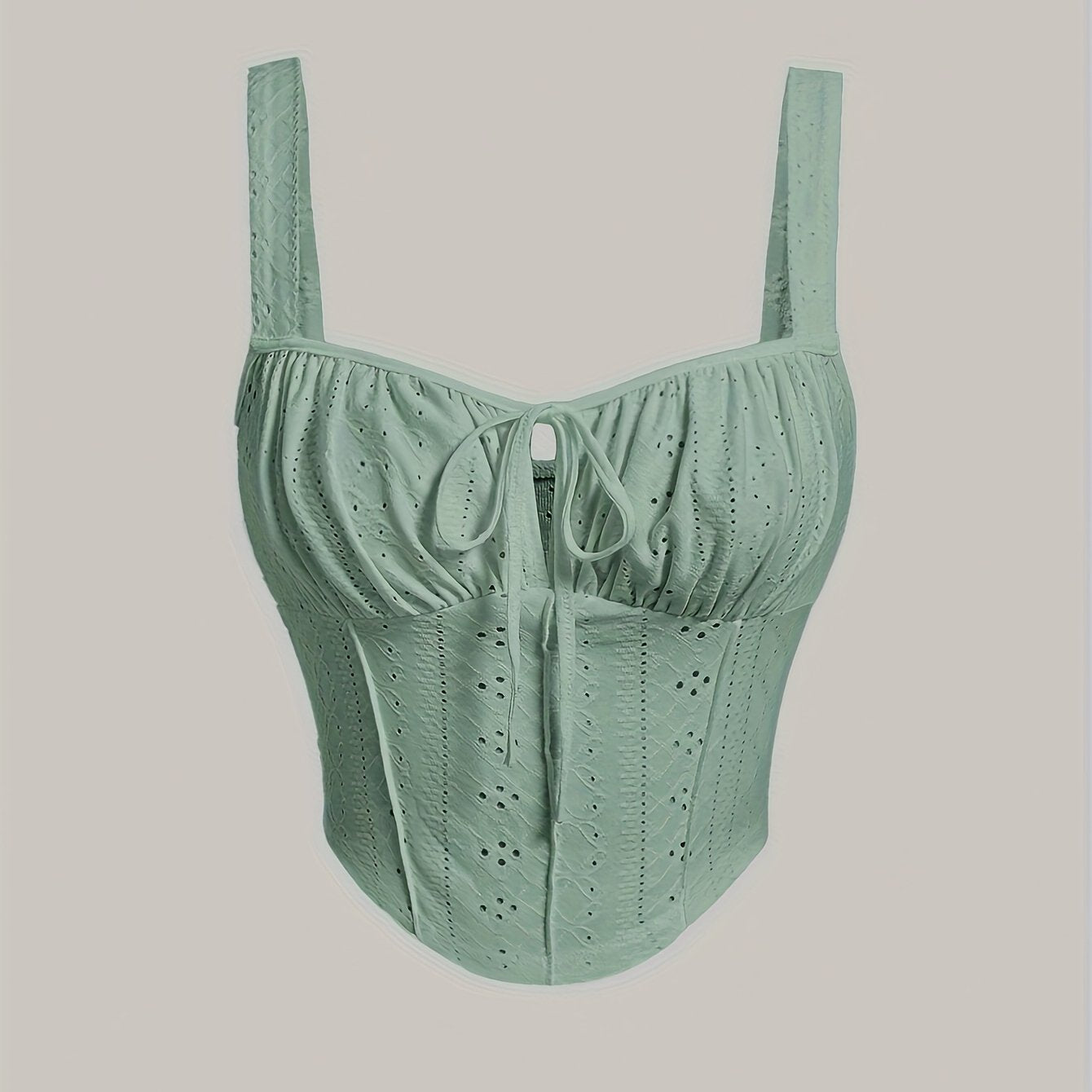 Dames bustier in corsetstijl met chique borduursel voor lente en zomer