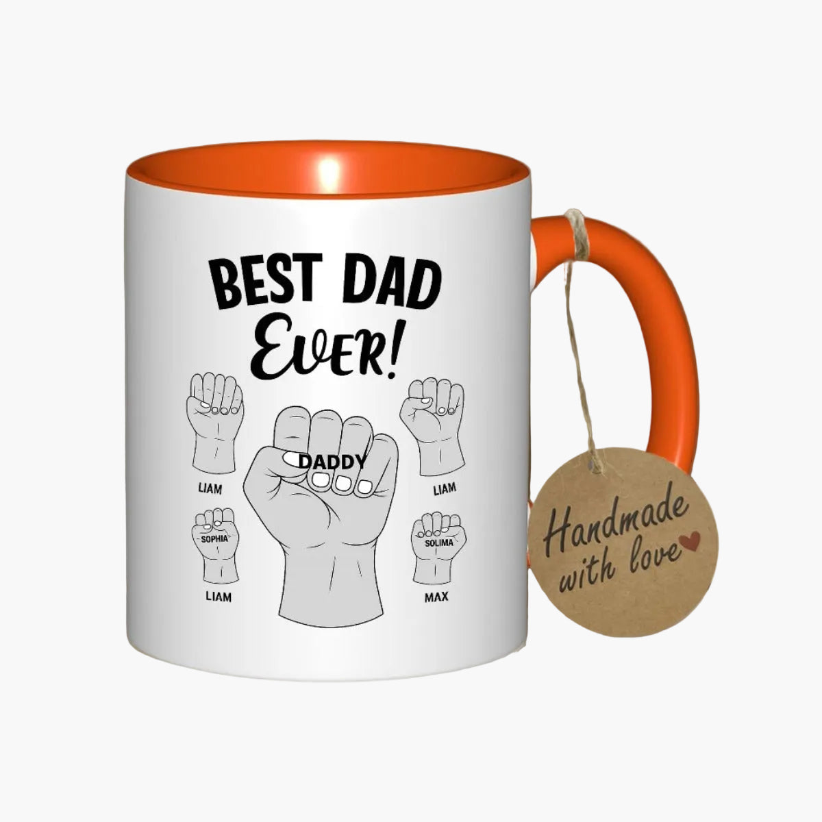 Tazza Regalo Uomo – Tazza "Miglior Papà di Sempre" Personalizzabile per Papà, Stile Festa del Papà, Ideale per la Famiglia