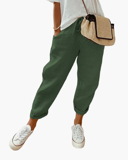 Pantalón informal estilo jogger para mujer – Aspecto urbano y cómodo, ideal para el verano