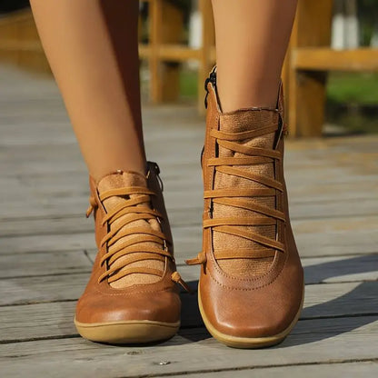 Botines de mujer confort estilo casual – Zapatos altos ideales para caminar y la temporada otoño-invierno
